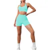 Yoga outfit Yoga Set Gym Set Workout Clothes for Women Seamless Leggings Sports Bh Suit Female Clothing High midje Shorts Women Tracksuit Cool P230504