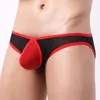 Mutande Estate Uomo Slip Intimo Sexy Mutandine trasparenti in rete Vita bassa Custodia per pene grande ultrasottile Gay Lingerie Uomo