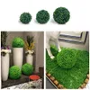 Faux Floral Greenery Green Grass Ball Artificial Plant Milan Plastic Boxwood Eucalyptus Wedding Party Outdoor Decoration Bonsai 230504