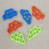 Decompression Toy Silicone Finger Gripper Strength Trainer Resistance Band Hand Grip Wrist Yoga Stretcher Fingers Expander Exercise 3 colors Sport toys