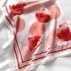 Elegante fazzoletto per capelli sciarpe da donna piccole sciarpe e impacchi bandana foulard per le donne 7070 cm fascia quadrata sciarpe collo hipl829