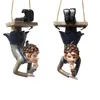 Garden Decorations Hanging Elf Ornaments Home Decor Figur för Patio Staket Yard Tree Holiday 230504