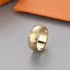 2023 Designer Ring mens Band Rings gioielli di lusso donne lega di acciaio al titanio placcato in oro mestiere oro argento rosa mai sbiadire non allergico168