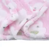 Dekens Swaddling schattige olifant cartoon geboren airconditioning quilt quilt koraal fluweel kussen dubbele gebruik producten 230504