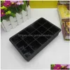 Ice Cream Tools Black Grade Sile 15Grid Cube Jumbo Square Tray Mold Mod Nontoxic Durable Bar Pub Wine Blocks Maker Drop Delivery Hom Dhc57