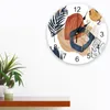 Horloges murales abstraite bohème médiévale géométrique horloge ronde créative décor à la maison salon Quartz aiguille montre suspendue