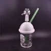 Mini Beaker Bong Starbucks cup Bubbler Water Bongs Thick Glass Water Pipes Oil Rigs Hookah With domeless nail and 14mm glass oil burner pipe