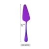 Zestawy naczyń obiadowych Purple Cutlery Zestaw Purodatne stal nierdzewna przenośna kuchnia ciasto kuchenne Sałatka Sałatka Sałatka Spoon Spoon Strale