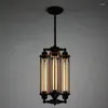 Lampes suspendues 4 têtes Vintage Retro Restaurant Lights American Country Style Edison Flute Lamp Industrial Warehouse Loft Light