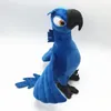 Poupées en peluche 2pcslot 30CM Rio 2 Film Dessin Animé En Peluche Jouets Bleu Perroquet Blu Bijou Oiseau Poupées Cadeaux De Noël Pour Enfants En Peluche Jouet 230503