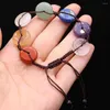 Pulseira de pedra natural pulseira de pedra sete chakras ajustável para mulheres acessórios judeus presentes 16x16mm