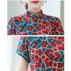 Vêtements ethniques 2023 Vietnam Aodai Robe Pour Femmes Chinois Traditionnel Plus La Taille Qipao Rétro Imprimer Élégant Cheongsam Asiatique Vêtements Robe