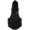 Tanktops für Herren Bodybuilding Stringer Top mit Kapuze Turnhallen Kleidung Fitness ärmellose Westen Baumwolle Singlets Muscle ops 230504