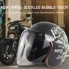 Hełmy motocyklowe motocykl Visor Shield 3-Snap Design Open Face Helmet Prezent dla entuzjastów 40GF