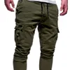 Jeans masculinos Casual Joggers Calça Sólida Homem Men Algodão Elastic Longo Pantalon Homme Calça Militar de Carga Militar Leggings 230503