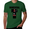 Polo da uomo T-shirt KLF TRANCENTRAL T-shirt nere oversize tinta unita da uomo