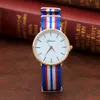 Geneva Thin Nylon Canvas Couple Student Korean Version Fashion Gift Watch Wholesale