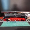 Blokken 59004 Jiestar Ideeën Bro1 Lecomotive Steam Train Railway Express Modular Bricks Technical Model Building Kids Toys Gifts 230504