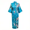 Ethnic Clothing Women Sexy Japanese Traditional Kimono Yukata Dress Belt Retro Satin Silk Cardigan Pajamas Sleepwear Bathing Robe Gown