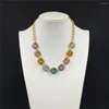 Chains Fashion Colorful Crystal Choker Necklace For Women Wedding Stretch Rhinestone Statement Accessories Jewelry