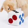 Brinquedos lavável pet sniffing tapete cão cheirando brinquedos de treinamento interativo iq treinamento brinquedo colorido dados forma acessórios para animais de estimação