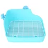 Fournitures de toilette pour lapin, cochon d'Inde, Hamster, salle de bain, forme carrée, toilettes pour animaux de compagnie, toilettes pour petits animaux, pour lapin, Chinchilla, cochon d'Inde, utilisation en Cage