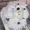 Bolsas de jóias Caixa de anel folhas Flores Cushion Pillow Decoração presentes de casamento Romântico