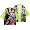 Abbigliamento etnico Motosega Uomo Stampa 3D Kimono Haori Uomo Donna Cardigan Cinese tradizionale giapponese asiatico