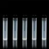 1000pcs/lote 2ml Plástico vazio garrafa de óleo essencial amostra de frascos de teste de teste de teste de teste de perfume com rolhas vermelhas e balck