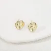 Stud Earrings Daihe For Women Piercing Face Korean Fashion In Gold Color Vintage Jewelry Accessories
