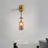 Duvar lambaları Siyah Sconce Modern Kristal Led Lambalı Switch Açık Aydınlatma Türk Cam Sconces