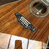 Lvybest 41-inch D45 Mold 12-String KOA Wood-Black Fingered Real Abalone Inlaid With Acoustic Wooden Guitar