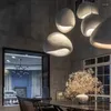 Lampy wisiork Nordic minimalistyczny Wabi Sabi LED LED LED żyrandol żywy jadalnia bar domowy wystrój lampy sypialnia wisząca oprawa oświetleniowa