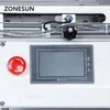 ZONESUN XL-T803 modèle semi-automatique PET en plastique Arc Surface bouteille plate autocollant étiqueteuse Machine de distribution d'étiquettes