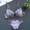 BRAS SETS NEW SEXY THONG BH SET FÖR Women Lace Lady Push Up Underwear Bra och Panty Lingerie Storlek 32 34 36 38 40 42 44 A B C D DD E Cup 230505