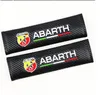 Auto Sticker fiber Safety Belt embroidery pattern covers seat belt case for fiat punto abarth 500 stilo ducato palio bravo