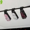 New Bling Car óculos Case Sun Visor Glasses Documento do tíquete Pink Clipe Auto Clipe Handmade Products Acessórios de carro