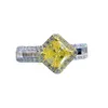 Hollow Topaz Diamond Ring 100% Реал 925 Серебряные серебряные обручальные кольца для женщин для женских свадебных украшений