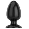 Sex Toy Masseur 6 Taille Doux Noir Silicone Godemichet Anal Lisse Énorme Anal Jouets Érotiques Gay pour Femme Hommes