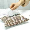 Vävnadslådor servetter tyg bomull och linnevävnadslåda kreativ vävnadspåse praktisk löstagbar papperslåda tygvävnad förvaringspåse z0505