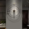 Wall Clocks Large Living Room Clock Modern Design Luxury Silent Home Decor Watch Mechanism Reloj De Pared