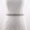 Wedding Sashes NZUK Silver Crystal Belt Handmade Rhinestones Bridal Diamond Dress For Evening Accessories