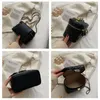 Mini Sling Bag For Woman Box Leather Crossbody Bag With Chain Handle Women Fashion Kawaii Tote Brand Shoulder Bag Handbag Pures