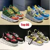 Top 2023 Italia Catena Recation Scarpe Sneakers Altezza riflettente Scarpa casual tripla nera bianca pelle scamosciata multicolore rosso blu giallo fluo marrone chiaro Scarpe da ginnastica di lusso