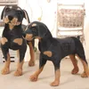 Plush Dolls 2570cm Giant Lifelike Dog Toy Realistic Stuffed Animals Rottweiler Dog Plush Toys Gift For Children 230504