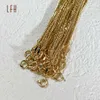 18K Hollow Cara Colar Curb Chain Chains Jewelry Real Gold Hot Sale Hot Hip Hop Mens puro