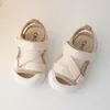 Sandals Summer Baby Sandals Fashion Cross Webbing Soft Children Shoes Cool Boys Girls Beach Sandals Head Wrapped Toddler Shoes 230505