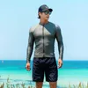 Mute Mute stagne SAILBEE Uomo Protezione UV Costumi da bagno Costume da bagno manica lunga Uomo Rashguard Surf Rash Guard Camicia da surf per nuoto Vela Drop Ship J230505