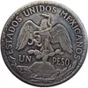 1909 1914 عملات نسخة مكسيكو فضية مطلي بالفضة