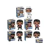 Mobiles# Funko Pop Beat It Michael Music Star Pvc Action Figure Collection Model Children Toys For Kids Birthday Gift C1118 Drop Del Dhaoz